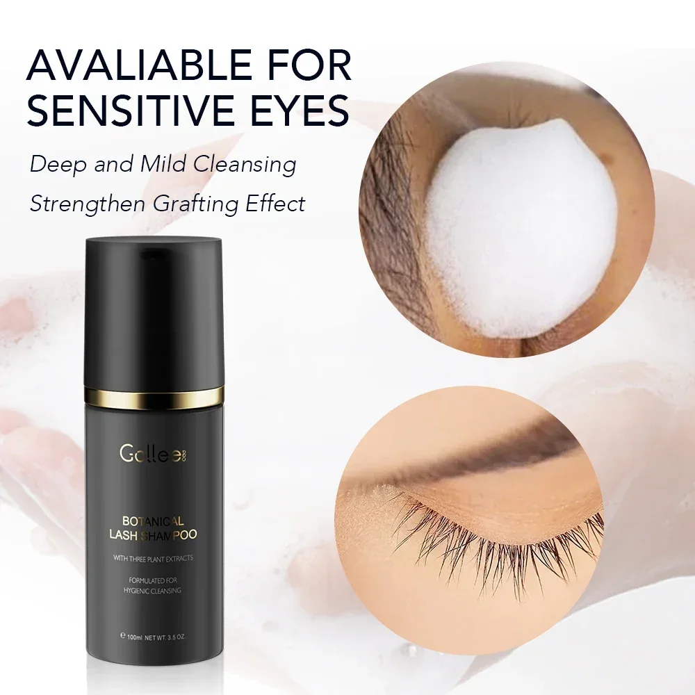 Eyelash Extension Wash Kit - Gollee 100 مللي تنظيف موس قبل