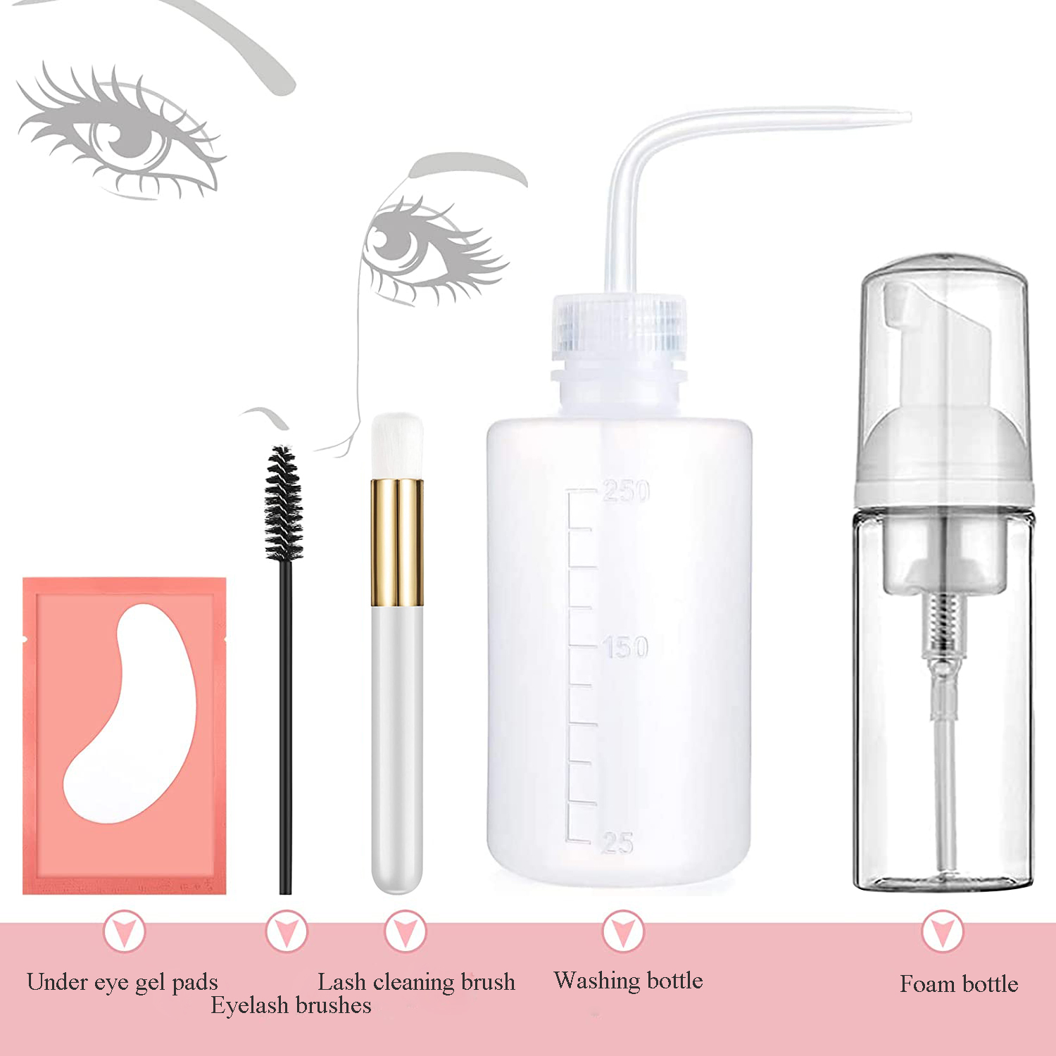 رمش تمديد تنظيف عدة لاش شامبو  - مراجعة Eyelash Extension Wash Kit وسعره