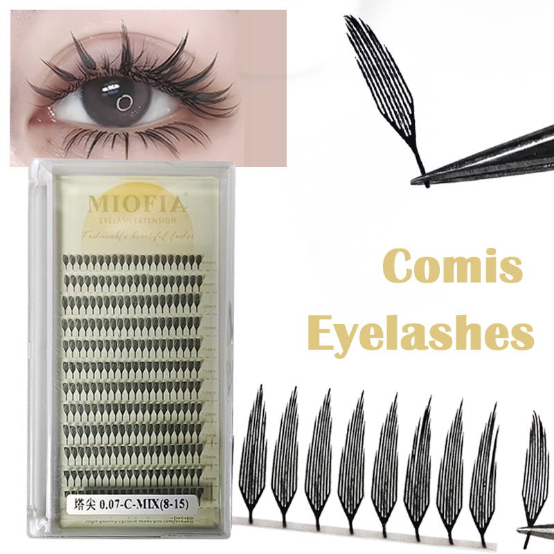 مانغا سباير نمط جديد ريشة شكل  - مراجعة Eyelash Extension Volume Styles وسعره