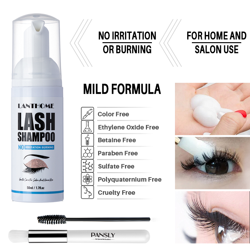 50 مللي Lanthome Pro رمش تمديد - مراجعة Eyelash Extension Wash Kit وسعره