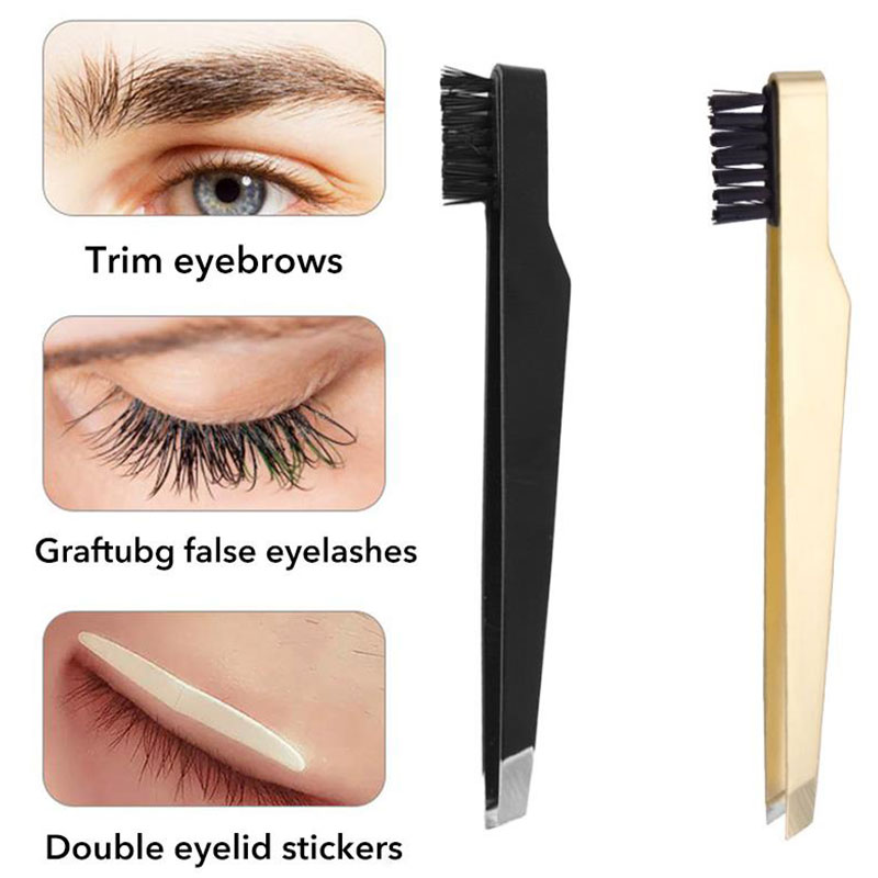 ملقط حواجب من الفولاذ المقاوم  - مراجعة Eyelash Extension For No Eyelid وسعره