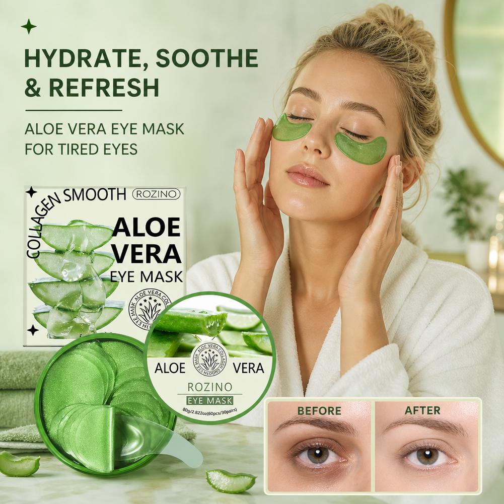 60 قطعة من أقنعة العين بالصبار - مراجعة Eye Pad Collagen وسعره