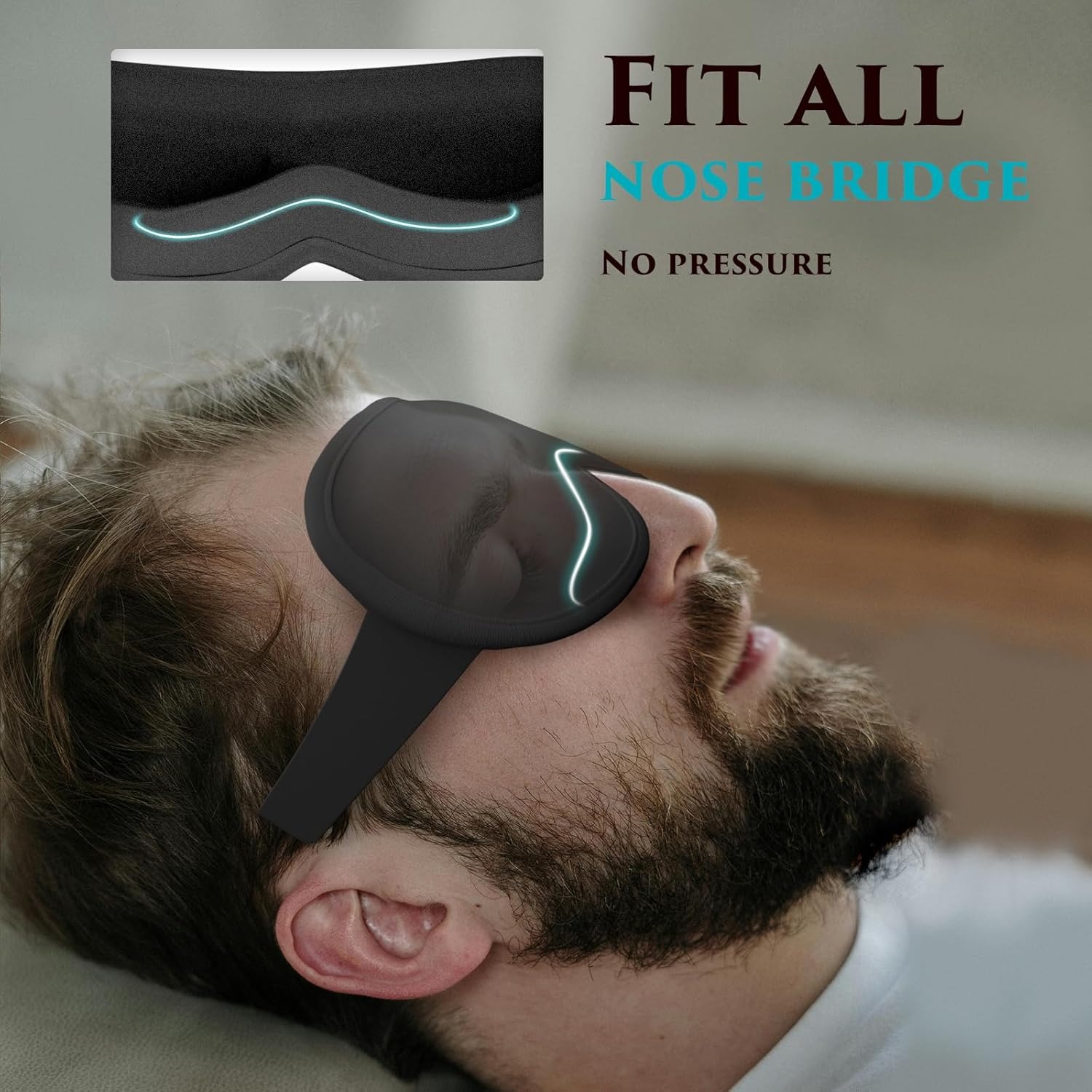 غطاء قناع العين للنوم - أقنعة  - مراجعة Eyelash Extension For Men وسعره