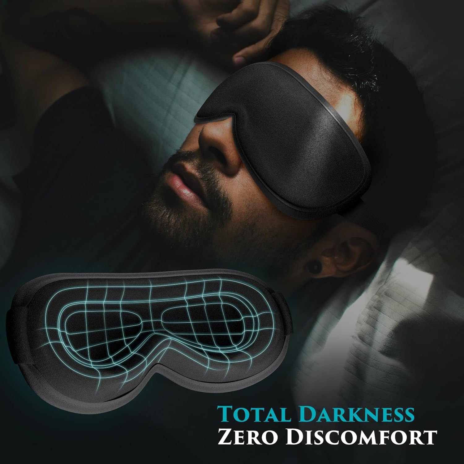 غطاء قناع العين للنوم - أقنعة  - مراجعة Eyelash Extension For Men وسعره
