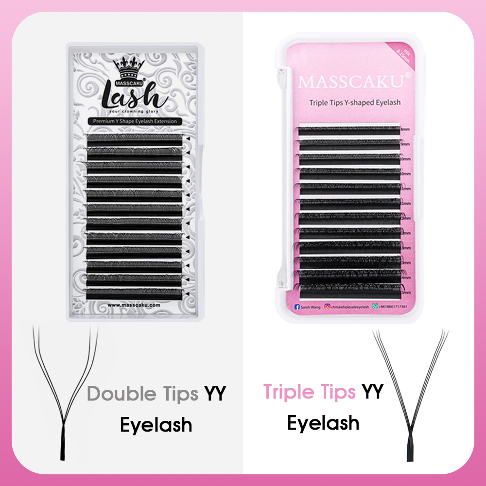 حار بيع Masscaku YY شكل رمش مل - مراجعة Eyelash Extension Volume Styles وسعره