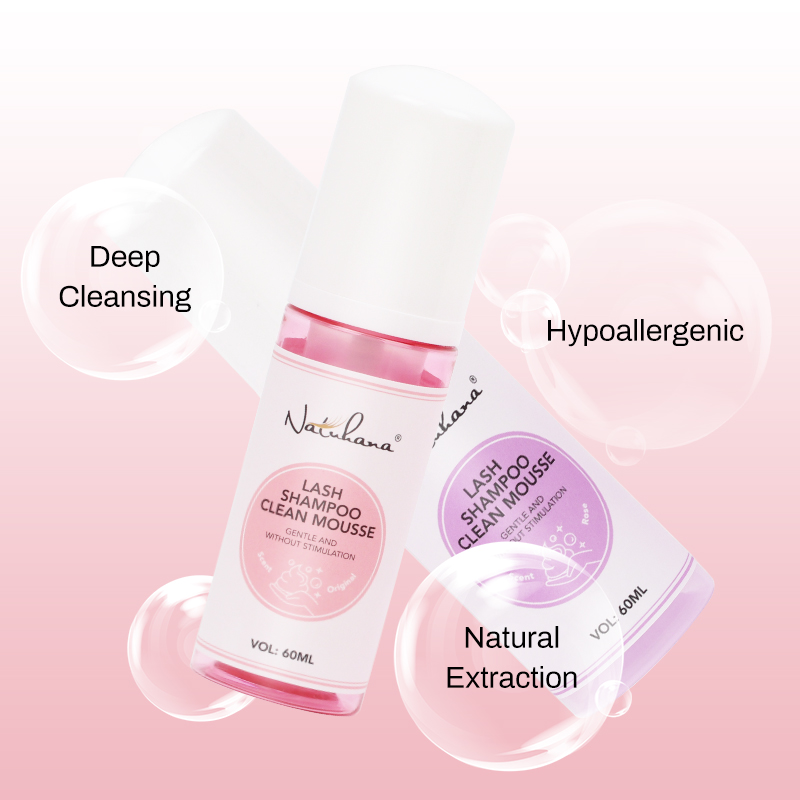 Natuhana 60 مللي رمش تمديد شام - مراجعة Eyelash Extension Wash Kit وسعره