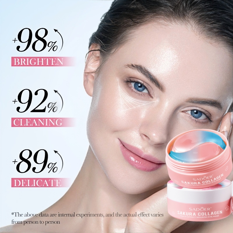 60 قطعة من قناع العين المغذي م - مراجعة Eye Pad Collagen وسعره
