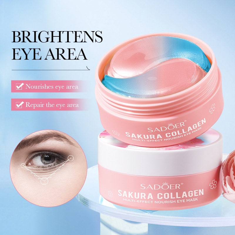 60 قطعة من قناع العين المغذي م - مراجعة Eye Pad Collagen وسعره