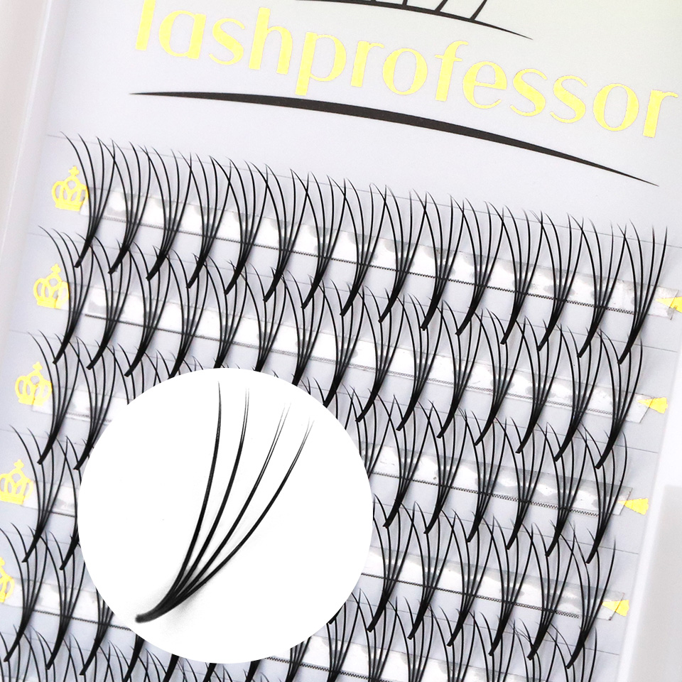 شقة مسبقة الصنع رمش مروحة ثلاث - مراجعة Eyelash Extension Korean وسعره