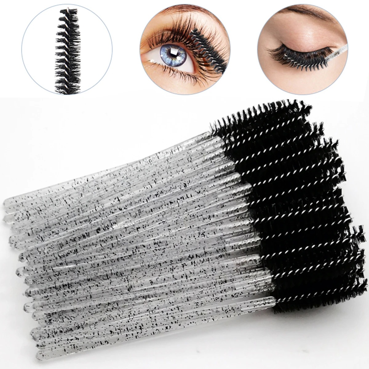 الجملة 100 قطعة من فرش الماسكا - مراجعة Eyelash Extension Wholesale وسعره