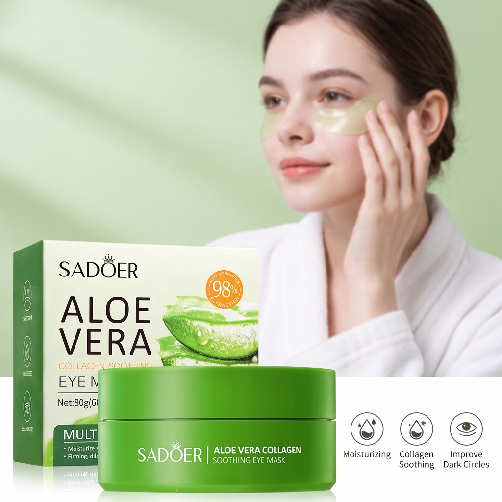60 قطعة من أقنعة العين بالصبار - مراجعة Eye Pad Collagen وسعره
